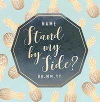 Tap to view Stand By My Side? Best Man Personalised Wedding Card