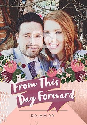 From This Day Forward - Photo Wedding Invite