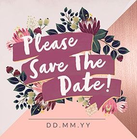 Please Save The Date! Personalised Wedding Card