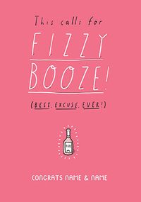 Fizzy Booze Personalised Card