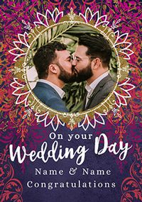 Tap to view On your Wedding Day photo Card