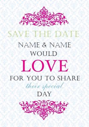 Truly Madly - Save The Date Wedding Card