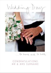 Woodmansterne - To have and to hold Wedding Card