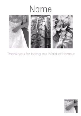 Black & White - Wedding Maid of Honour
