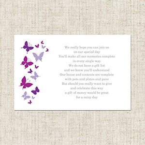 Wedding Gift Poem Cards Funky Pigeon